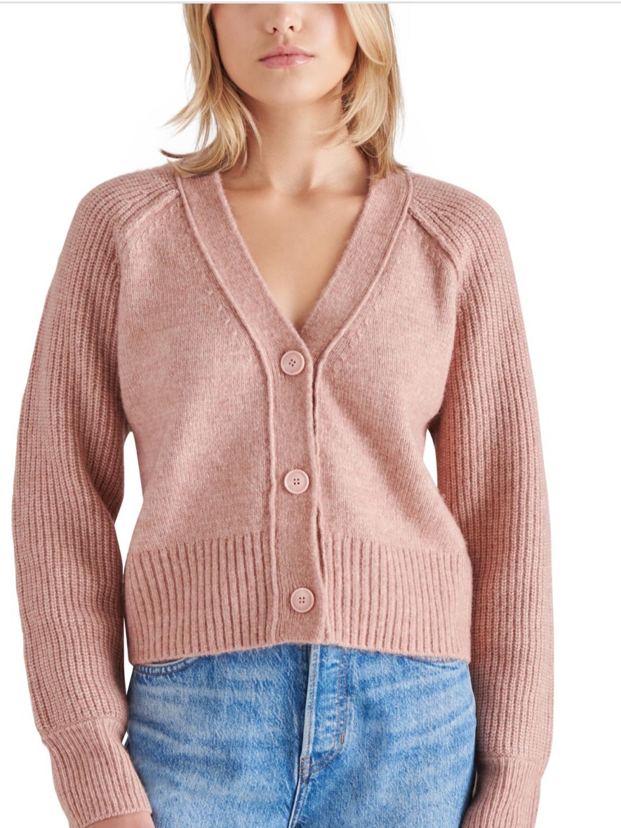 Steve Madden Beckie V-Neck Cardigan